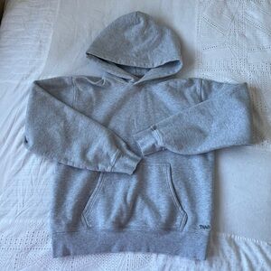 TNA Cozy Sweatfleece Perfect Hoodie in Heather Chrome